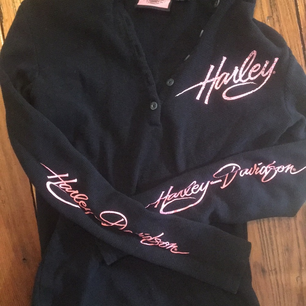 Hooded Harley Davidson thermal
